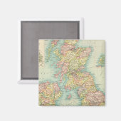 politieke kaart van de Britse eilanden Magneet (Voorkant / Achterkant)
