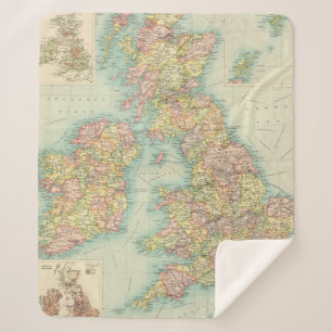 politieke kaart van de Britse eilanden Sherpa Deken