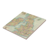 politieke kaart van de Britse eilanden Tegeltje (Zijkant)