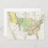  politieke kaart van de Verenigde Staten (1833) (Voorkant / Achterkant)