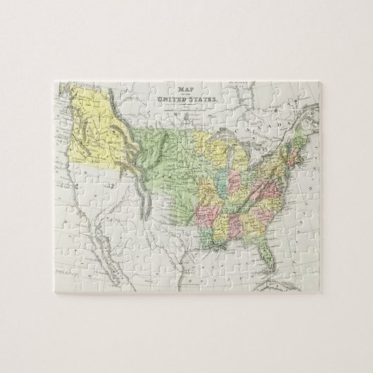 politieke kaart van de Verenigde Staten (1833) Legpuzzel (Horizontaal)