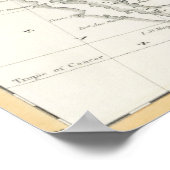 politieke kaart van de Verenigde Staten (1833) Poster (Hoek)