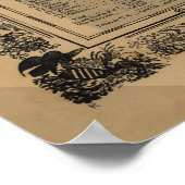  politieke kaart van de Verenigde Staten (1856) Poster (Hoek)