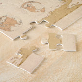 Politieke kaart van de Wereldkaart Legpuzzel (Zijkant)