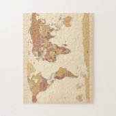 Politieke kaart van de Wereldkaart Legpuzzel (Verticaal)