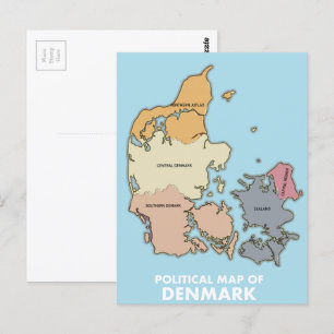 Politieke kaart van Denemarken