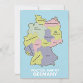 Politieke kaart van Duitsland (Voorkant)