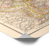 Politieke kaart van Duitsland Poster (Hoek)