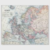 Politieke kaart van Europa (1916) Cadeaupapier (Vlak)