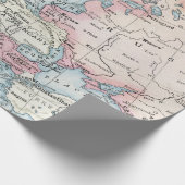 Politieke kaart van Europa (1916) Cadeaupapier (Hoek)