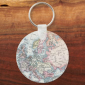 Politieke kaart van Europa (1916) Sleutelhanger (Voorkant)