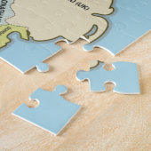 politieke kaart van Ierland . Legpuzzel (Zijkant)