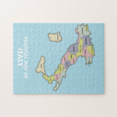 Politieke kaart van Italië Legpuzzel (Horizontaal)