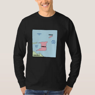 Politieke kaart van Trinidad en Tobago, Buren T-shirt