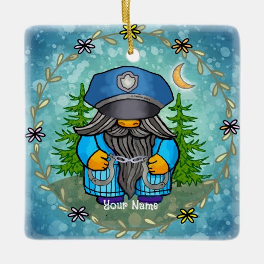 Politieke kabouter keramisch ornament (Voorkant)