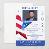 Politieke Meet & Greet Fondsenwerving Uitnodigen W Kaart (Voorkant / Achterkant)