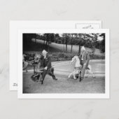 Politieke Merry-Go-Round, 1938 Feestdagenkaart (Voorkant / Achterkant)