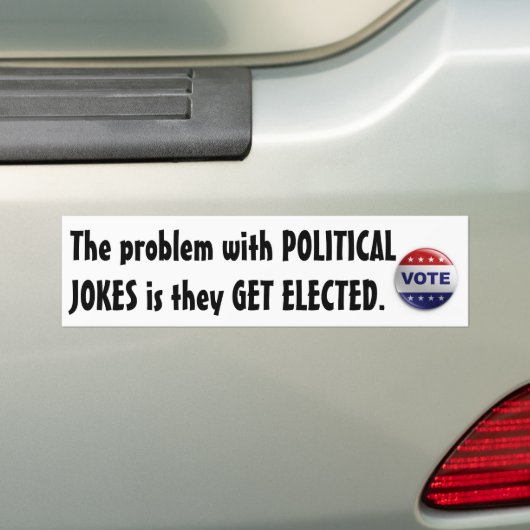 Politieke okes bumpersticker (Op auto)