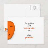 Politieke okes worden gekozen | Funny Quote Briefk Briefkaart (Voorkant / Achterkant)
