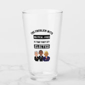 Politieke okes worden verkozen W/Trump Glas (Voorkant)