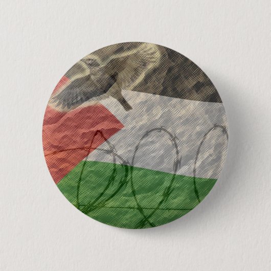 politieke onderwerpen , baskisch / palestijns ronde button 5,7 cm (Voorkant)
