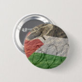 politieke onderwerpen , baskisch / palestijns ronde button 5,7 cm (Voorkant /achterkant)