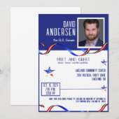 Politieke Ontmoeting en Groet Uitnodiging Met Foto (Voorkant / Achterkant)