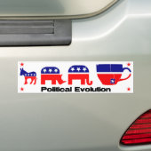 Politieke ontwikkeling bumpersticker (Op auto)