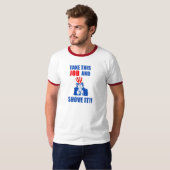 politieke oom sam t-shirt (Voorkant volledig)