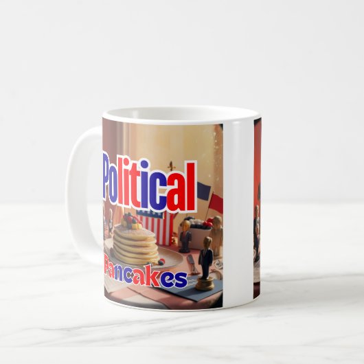 Politieke pannenkoeken Mok (Voorkant links)