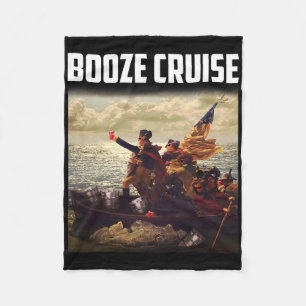 Politieke partij Booze Cruise Shades en Red Cups T Fleece Deken