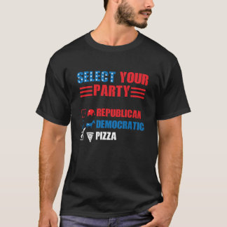 Politieke partij Stem Shirten Partij Grappig Polit T-shirt
