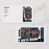 POLITIEKE PIGGIE VISITEKAARTJE (Voorkant / Achterkant)