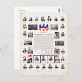  politieke Presidenten Briefkaart (Voorkant / Achterkant)