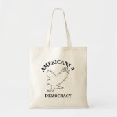 Politieke pro-democratie tote bag (Voorkant)