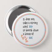Politieke protestcampagne ronde button 4,0 cm (Voorkant /achterkant)