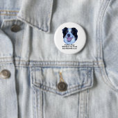 Politieke Rand Collie Truth Round Button (In situ)