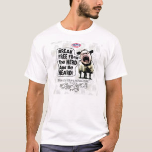 Politieke schapenschaap t-shirt
