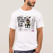 Politieke schapenschaap t-shirt (Voorkant)