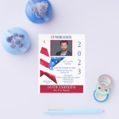 Politieke stadhuis fondsenwerving w / foto flyer (Enkel)