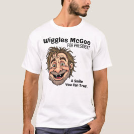 Politieke T-shirt, Wiggles McGee Voor President T-shirt