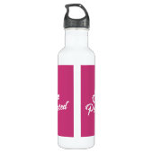 Politieke term "Ze heeft het doorstaan" Waterfles (Achterkant)