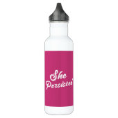 Politieke term "Ze heeft het doorstaan" Waterfles (Links)