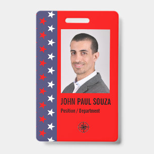Politieke Thema Beveiligings-ID-badge Badge