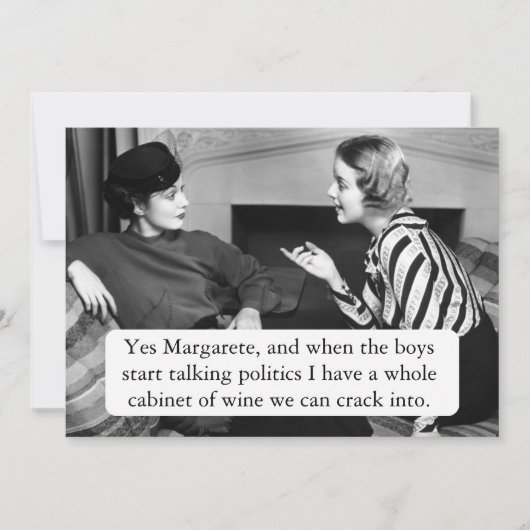 Politieke uitnodigingen spreken (Voorkant)