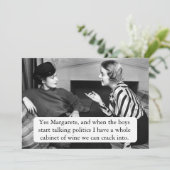 Politieke uitnodigingen spreken (Staand voorkant)