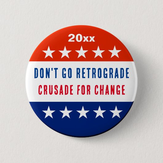 Politieke Verandering Ronde Button 5,7 Cm (Voorkant)