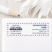 Politieke Verkiezingen Aangepaste Campagne Kandida Etiket (Insitu)