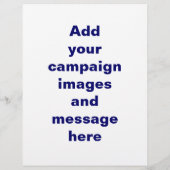 Politieke verkiezingsbrochure Sjabloon Flyer (Achterkant)