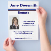 Politieke verkiezingsbrochure Sjabloon Flyer (Hand)